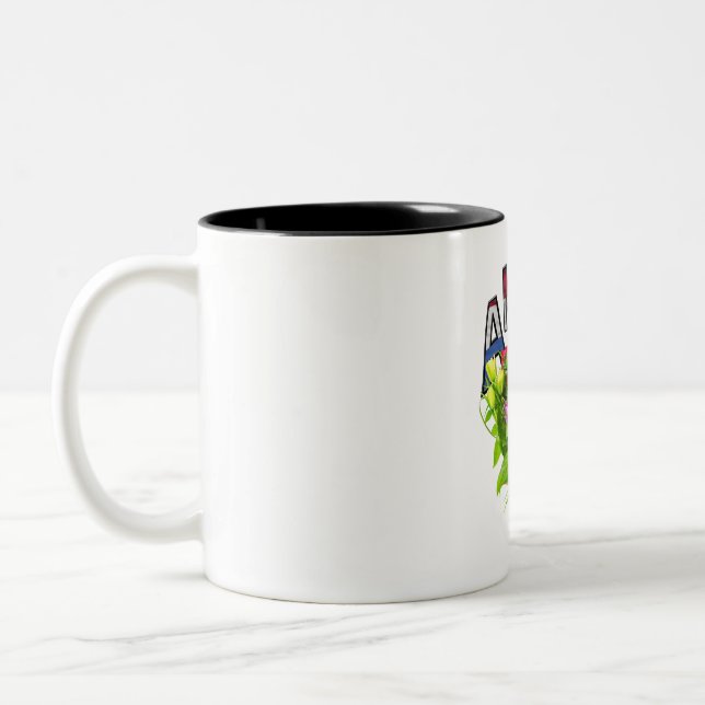 Tasse 2 Couleurs T-shirt Souvenir Amsterdam néerlandais (Gauche)