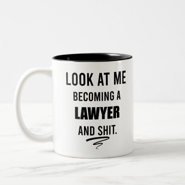 Tasse 2 Couleurs T-Shirt T-Shirt Avocat (Gauche)
