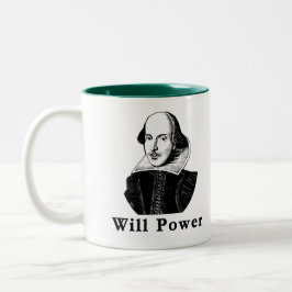 Tasse 2 Couleurs T-shirts de PUISSANCE de VOLONTÉ de William