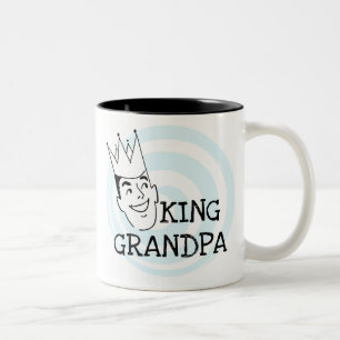 Tasse 2 Couleurs T-shirts et cadeaux King Grandpa