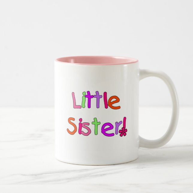 Tasse 2 Couleurs T-shirts et cadeaux Little Sister (Droit)
