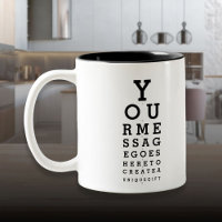 Tableau d'opticien amusant avec message personnali