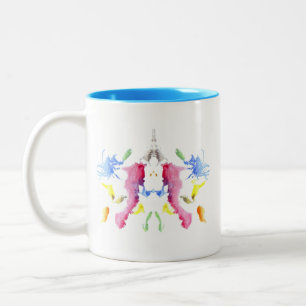 Tasse 2 Couleurs Tache d'encre numéro 10 de Rorschach