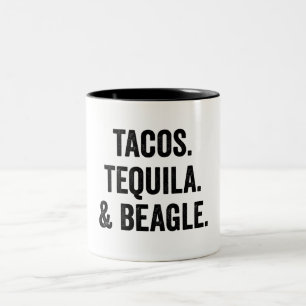 Tasse 2 Couleurs Tacos Tequila Et Beagle Drôle