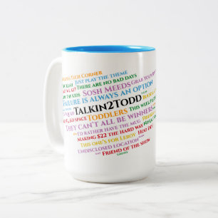 Tasse 2 Couleurs Talkin2Todd Catchexpressions Muet