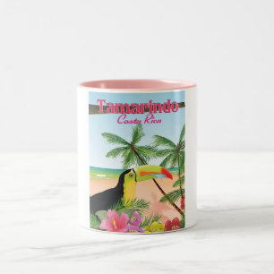 Tasse 2 Couleurs Tamarindo Costa Rica poster vacances plage