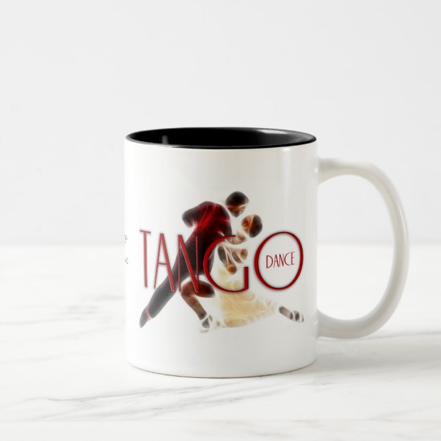 Tasse 2 Couleurs Tango dansez (Droit)