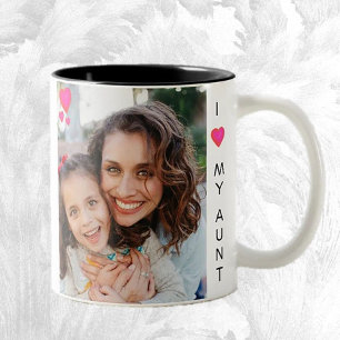 Tasse 2 Couleurs Tante Cadeau ! Sweet Photo