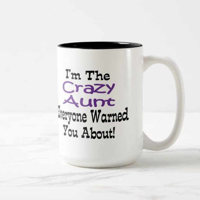 Tasse 2 Couleurs Tante folle (Droit)