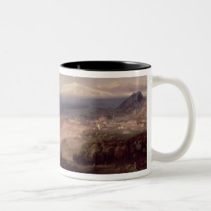 Tasse 2 Couleurs Taormina et mont Etna, c.1840 (huile sur la toile)