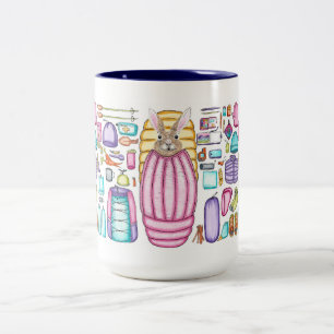 Tasse 2 Couleurs Tapis de routards à tartiner