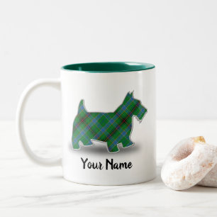 Tasse 2 Couleurs Tartan du clan écossais Duncan Scottish Terrier