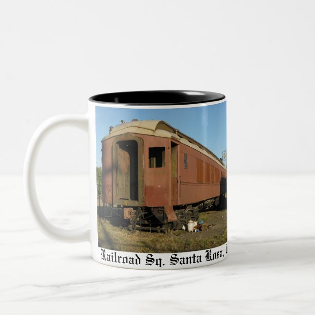 Tasse 2 Couleurs "Tasse de train ! " (Gauche)