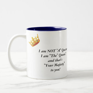 Tasse 2 Couleurs "Tasse drôle d'énonciation de la reine"