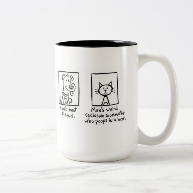 Tasse 2 Couleurs Tasse, le meilleur ami de l'homme (Droit)