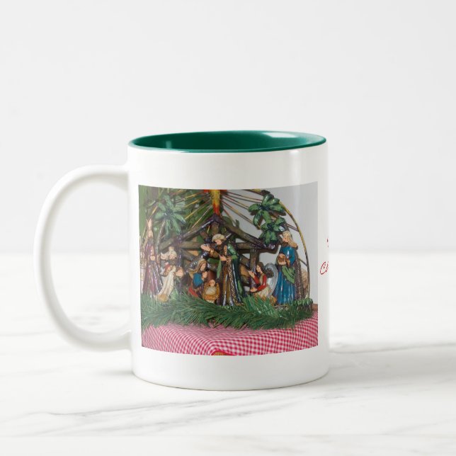 Tasse 2 Couleurs Tasse/Noël/nativité (Gauche)