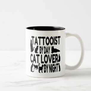 Tasse 2 Couleurs Tatouage Amoureux des chats