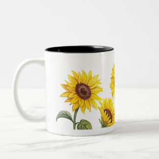 Tasse 2 Couleurs Taza 11 oz con Girasoles amarillos