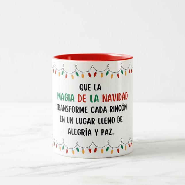Tasse 2 Couleurs Taza navideña (Centre)