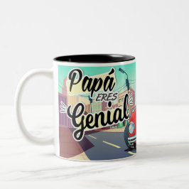 Tasse 2 Couleurs Taza Papá Eres Genial Vocho –