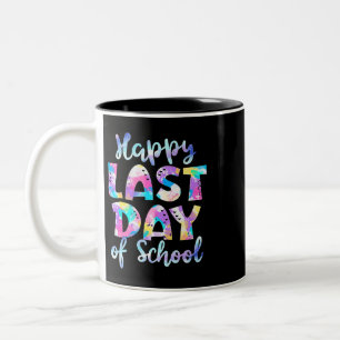 Tasse 2 Couleurs Teacher Tie Dye Bonjour Été Joyeux Dernier Jour De