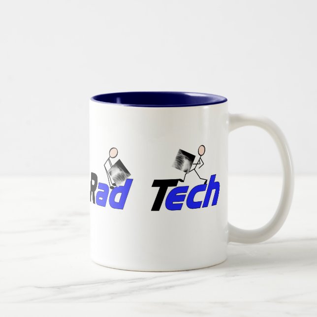 Tasse 2 Couleurs Technicien cadeaux de radiologie "de technologie (Droit)