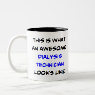 Tasse 2 Couleurs technicien en dialyse, génial