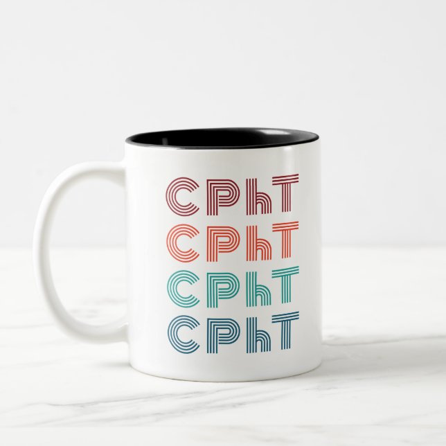 Tasse 2 Couleurs Technicien en pharmacie certifié CPhT (Gauche)