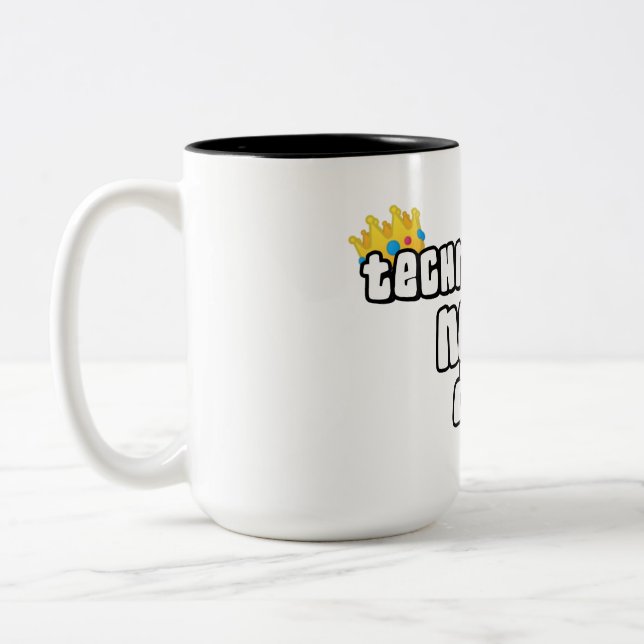 Tasse 2 Couleurs Technoblade ne meurt jamais (Gauche)