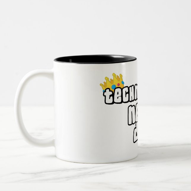 Tasse 2 Couleurs Technoblade ne meurt jamais (Gauche)