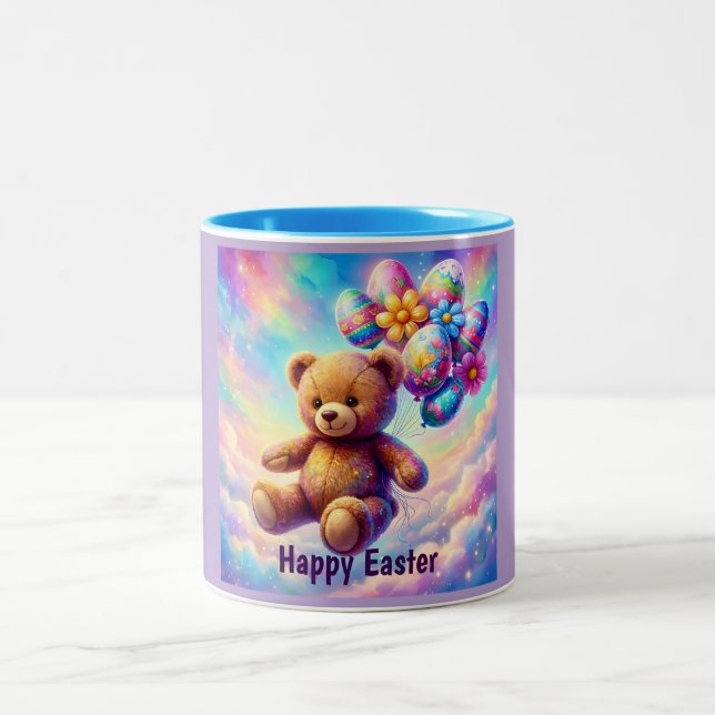 TASSE 2 COULEURS TEDDY BEAR FLOATING ~   (Centre)