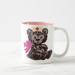 Tasse 2 Couleurs Teddy Bear Nurse (Pink)