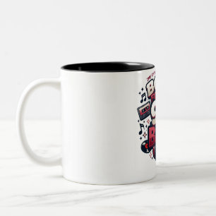 Tasse 2 Couleurs Tee-shirt à manches longues pour femmes ADOM 90's