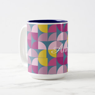 Tasse 2 Couleurs teintes rose pourpre psychédélique du milieu du si