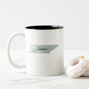 Tasse 2 Couleurs Tennessee State Illustration Peinture