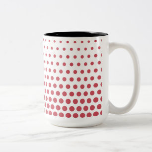 Tasse 2 Couleurs Terra Cotta Pois Moderne Blanc
