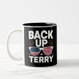 Tasse 2 Couleurs Terry de secours drôle 4 juillet Feu d'artifice pa