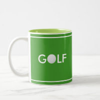 Texte de balle de golf sur vert