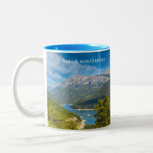 Tasse 2 Couleurs Texte personnalisé Monténégro