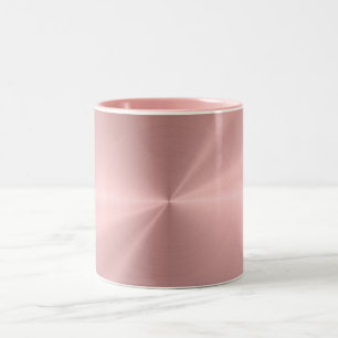 Tasse 2 Couleurs Texture radiale métallique personnalisée d'or ro