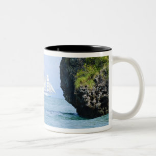 Tasse 2 Couleurs Thaïlande, mer d'Andaman. Navire clipper Star Fyer