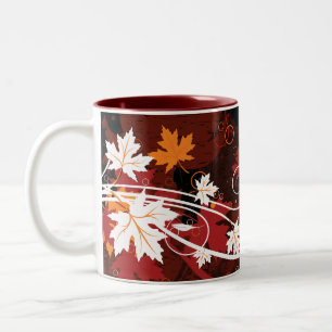 Tasse 2 Couleurs Thanksgiving automne feuilles érable produits pers