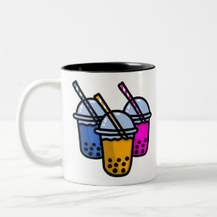 Tasse 2 Couleurs thé à bulles mignonnes