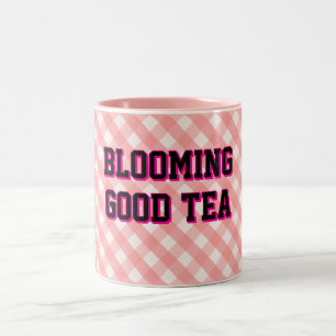 Tasse 2 Couleurs THÉ À MERVEILLE Fond Gingham rose