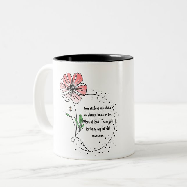 Tasse 2 Couleurs the best  blessed mom ever (Devant gauche)