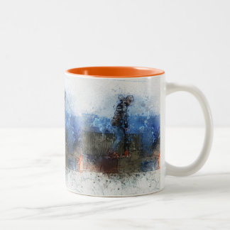 Tasse 2 Couleurs The Lift - Cavalier de Trottinette