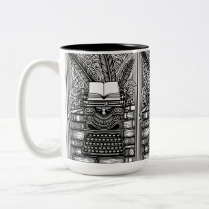 Tasse 2 Couleurs Thème vintage Writer 3 Couleur moi
