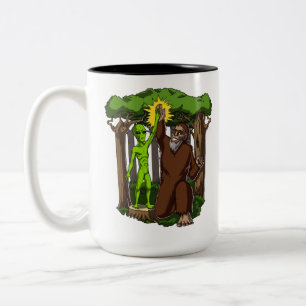 Tasse 2 Couleurs Théorie de conspiration de mystère de Bigfoot