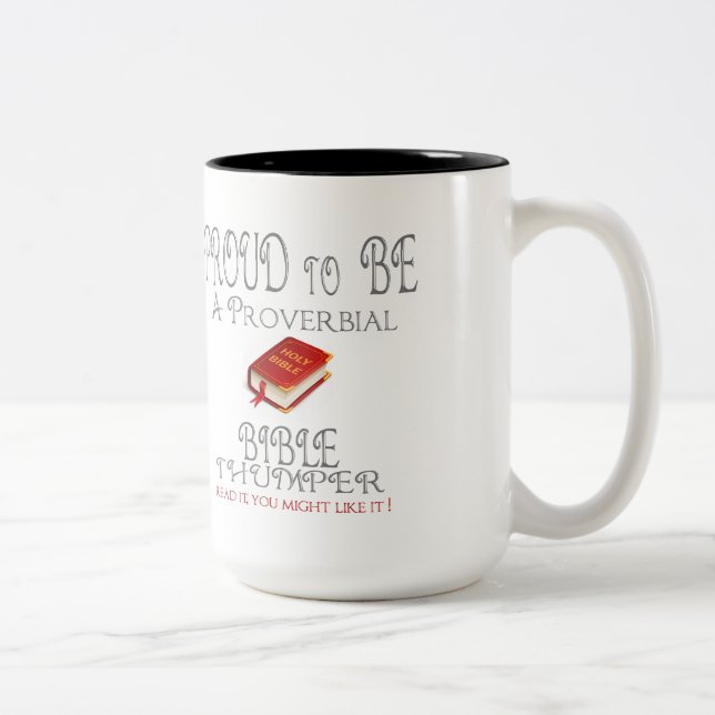 Tasse 2 Couleurs Thumper biblique proverbiale (Droit)