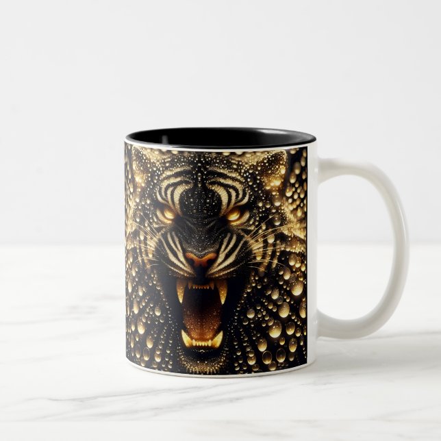 Tasse 2 Couleurs Tigre brillant (Droit)